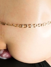 Kaede Oshiro using her well-oiled booty to make this guy orgasm on cam