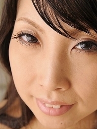Asian Chihiro Kitagawa poses in dress outdoor