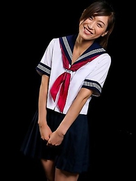 Schoolgirl Reika Yamada is caged and released by her captor only when he feels like fucking her face.
