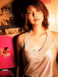 Miho Shiraishi exposes big tits and naughty attitude at cam