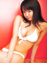 Mirei Naitoh has huge knockers and slit in tiny lingerie