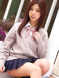 Azusa Togashi is hot sweetie with pretty face and teen body