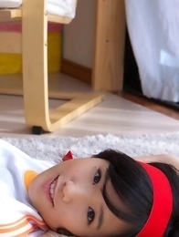 Japan teen Yuzuki Hashimoto does gym exercises and enjoys ice cream